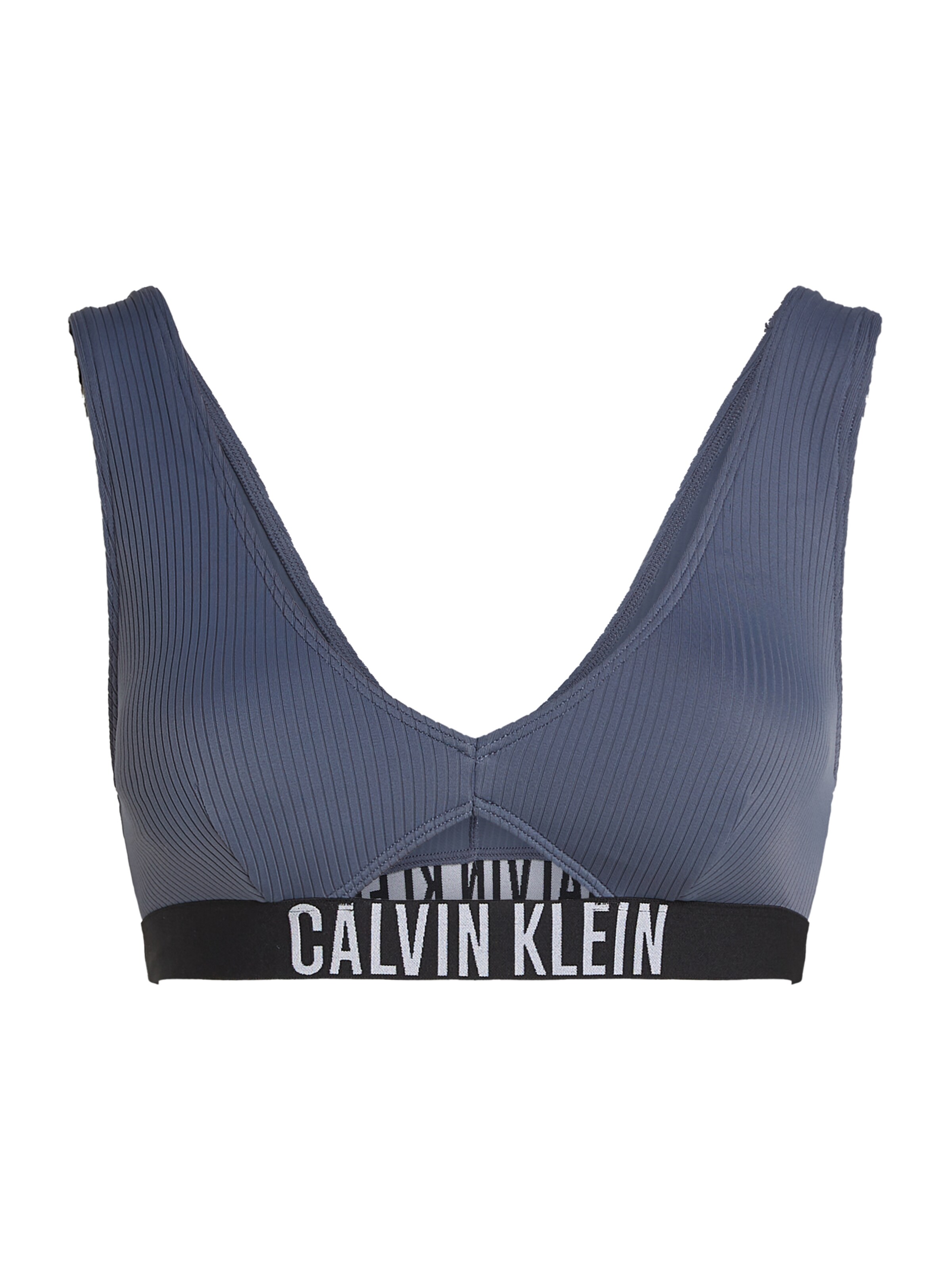 Calvin Klein Swimwear Bralette Bikini top in Blue: front