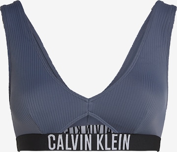 Calvin Klein SwimwearBustier Bikini gornji dio - plava boja: prednji dio