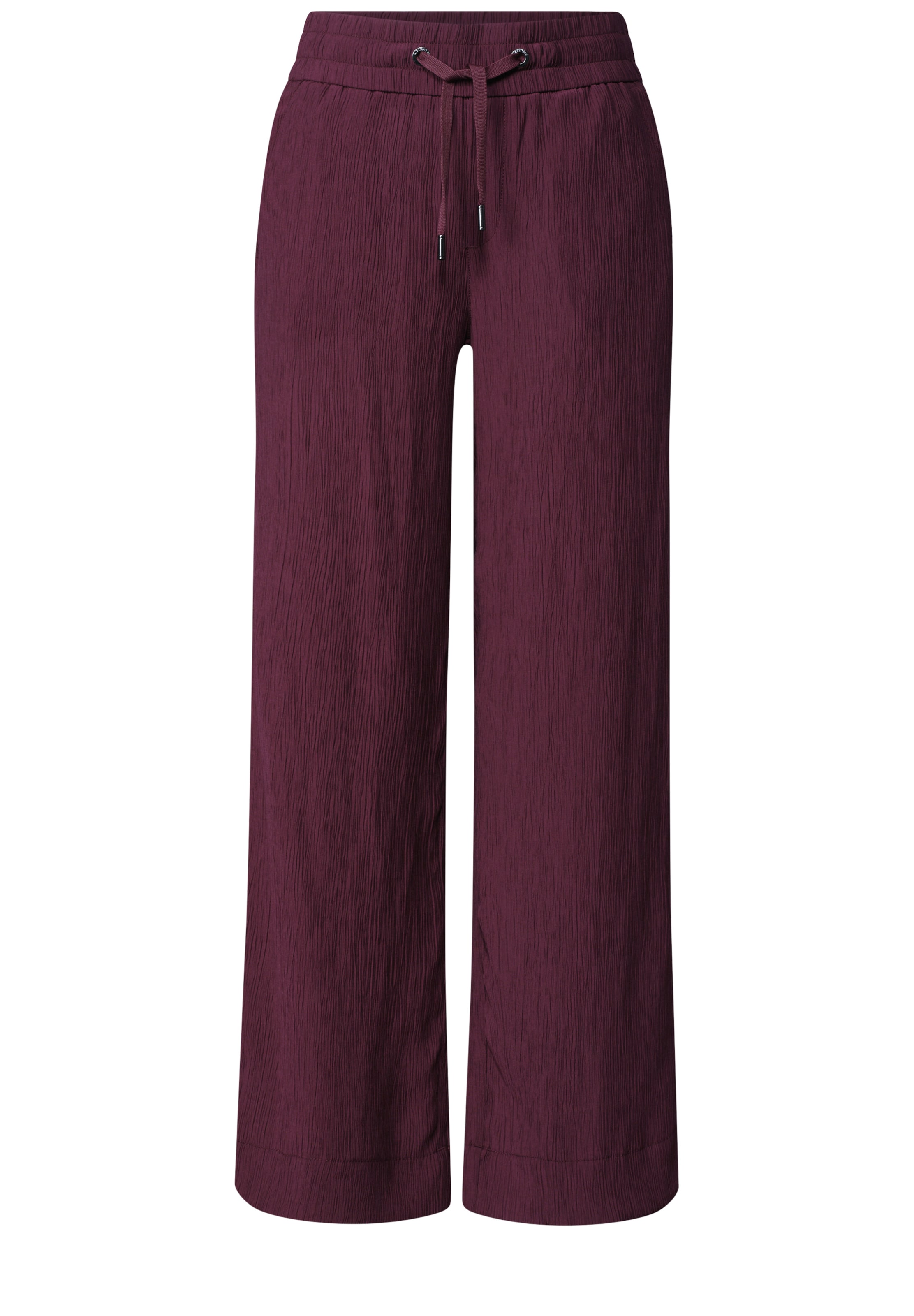 STREET ONE - Pierna ancha Pantalón 'Emee' en rojo: frente