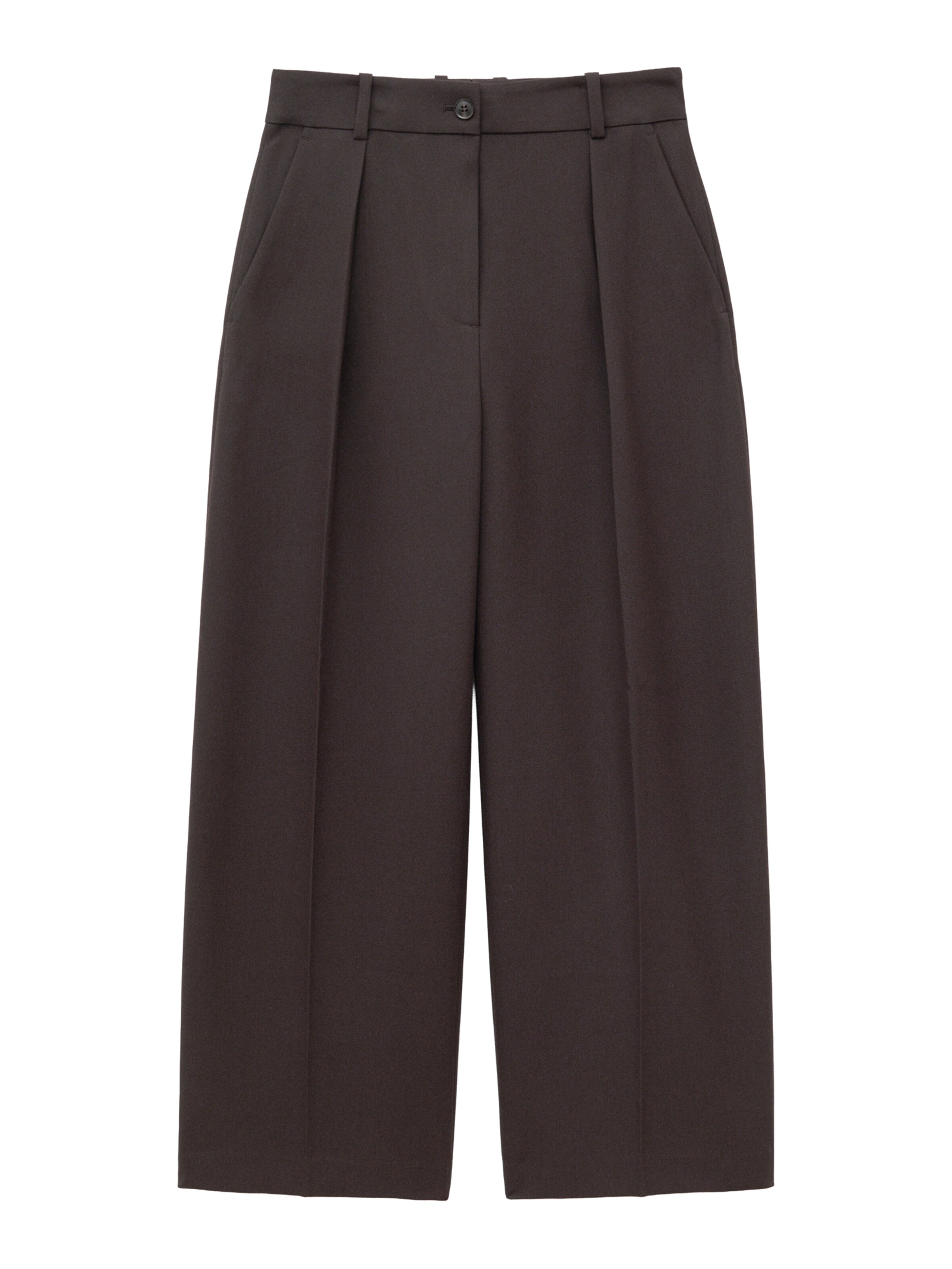 & Other Stories Pleat-front trousers in 32 in Dark brown, Item view