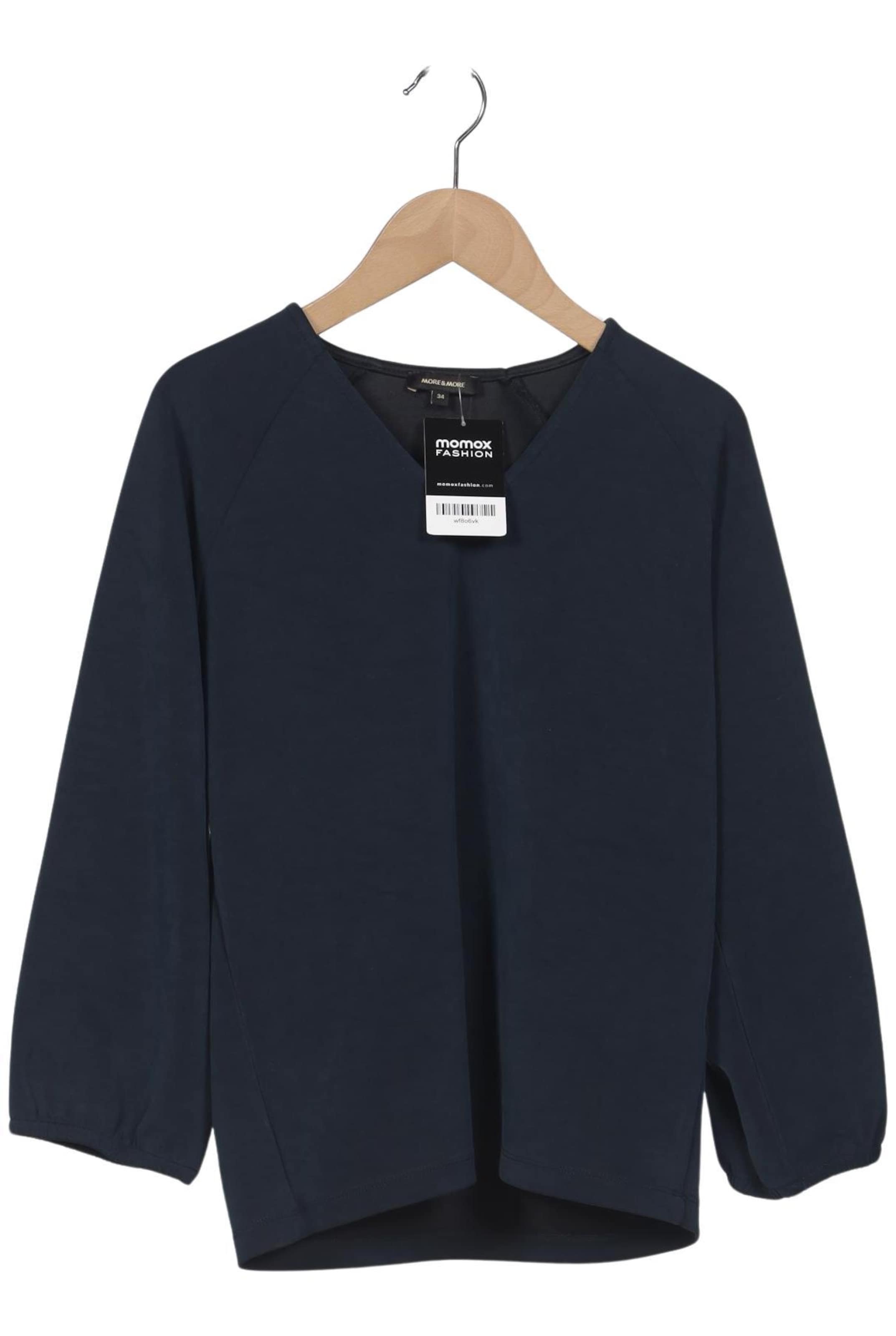 MORE & MORE Sweatshirt & Zip-Up Hoodie in XS in Blue: front