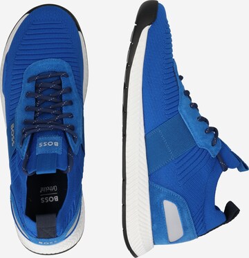 Sneaker low 'Titanium' de la BOSS Black pe albastru