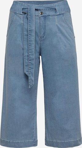 SHEEGO Pressveckade jeans i blå: framsida