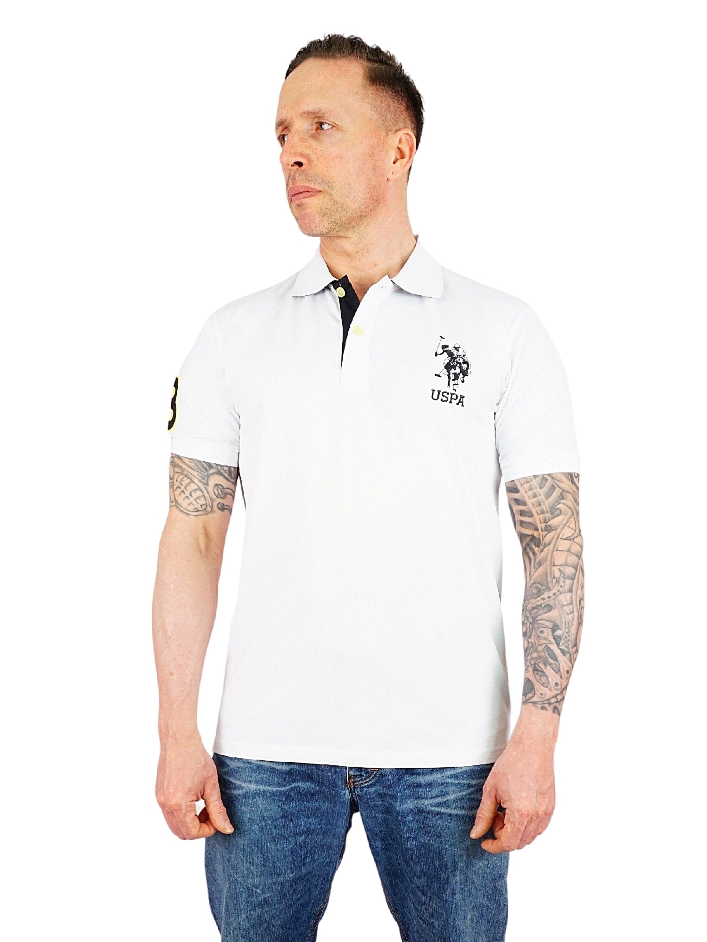 T-Shirt U.S. POLO ASSN. en blanc : devant