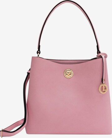 L.CREDI Handbag in Pink: front