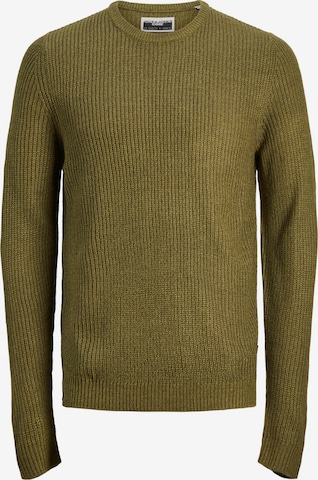 JACK & JONES Sweater in Green: front