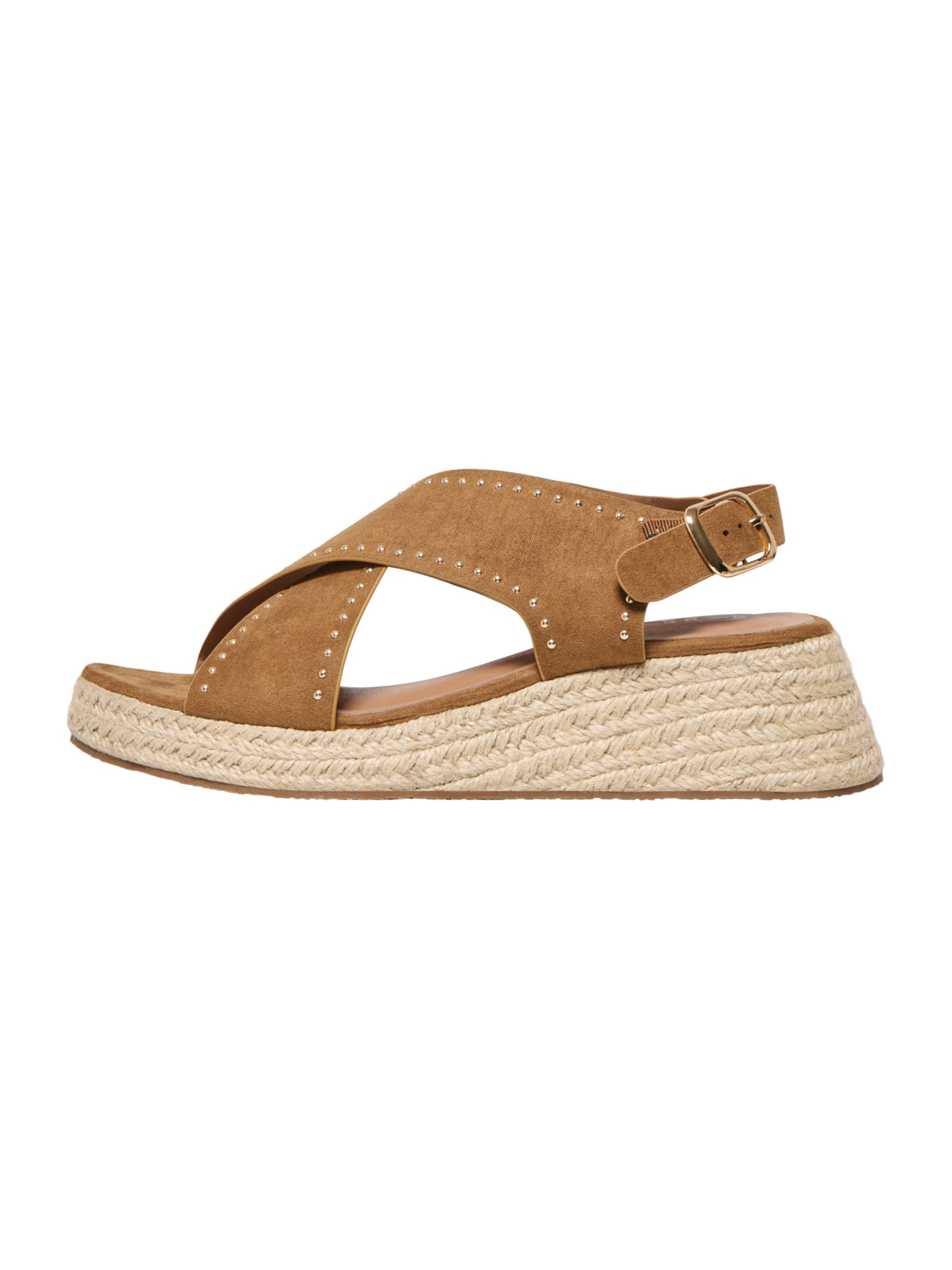 ONLY Sandals 'ONLMINERVA-4' in Brown: front