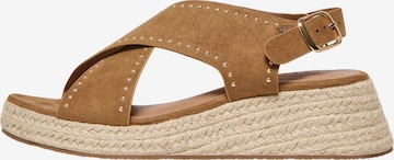 ONLY Sandaalit 'ONLMINERVA-4' värissä ruskea: etupuoli