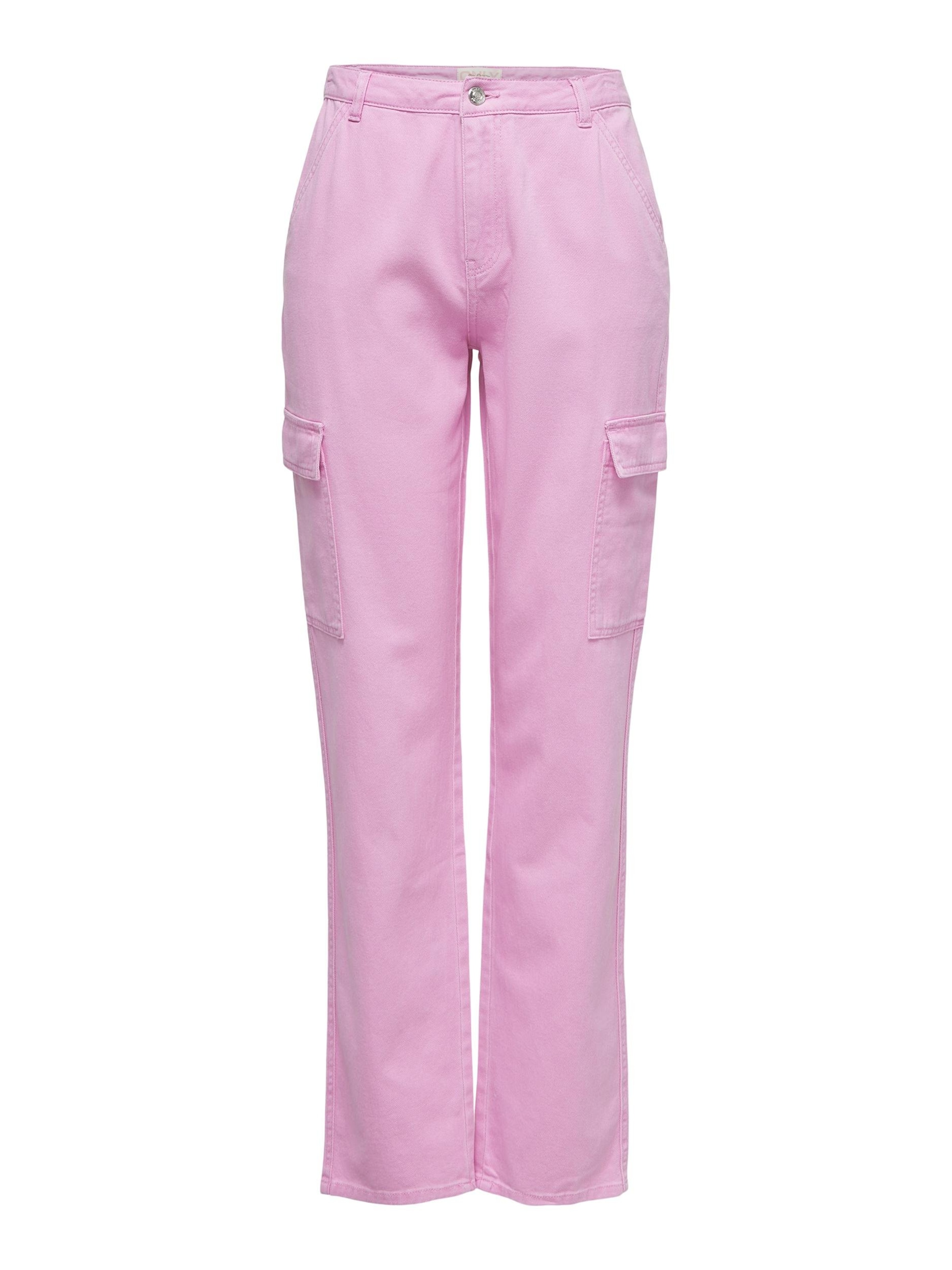 Regular Pantalon cargo 'MANGA' ONLY en rose : devant