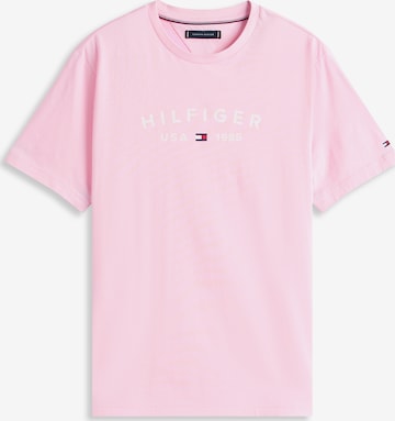 TOMMY HILFIGER Футболка 'FATHERS DAY' в Ярко-розовый: спереди