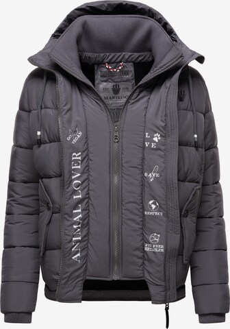 MARIKOO Winter Jacket 'Taisaa' in Grey