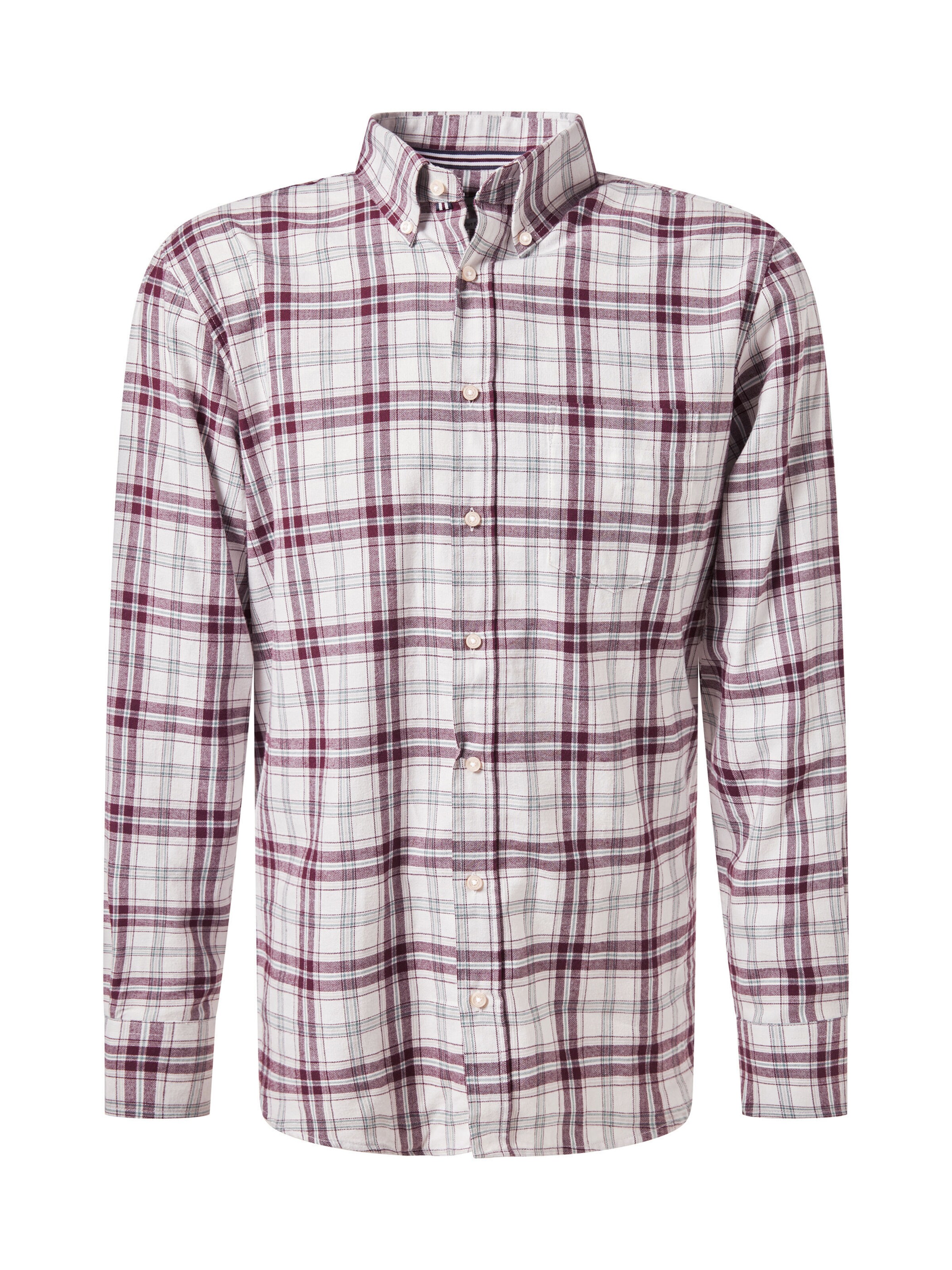 PIERRE CARDIN Comfort fit Overhemd in Rood: voorkant