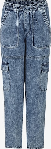 Rich & Royal Tapered Cargojeans i blå: framsida