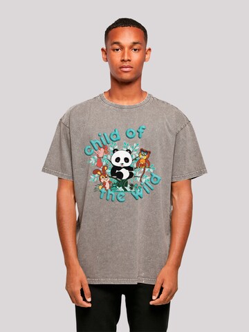 T-Shirt 'Tao Tao Child Of The Wild' F4NT4STIC en gris : devant