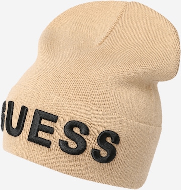 GUESS Beanie in Beige: front