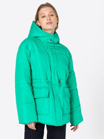 Veste d’hiver 'LOUIE' PIECES en vert : devant