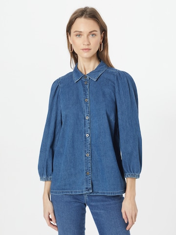 CULTURE Blouse 'Paola' in Blauw: voorkant