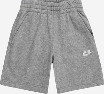 Nike Sportswear Штаны 'CLUB' в Серый меланж / Белый, Обзор товара
