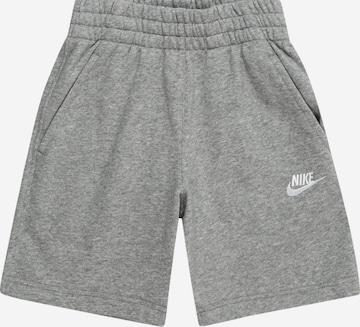 Nike Sportswear Trousers 'CLUB' in Grey: front