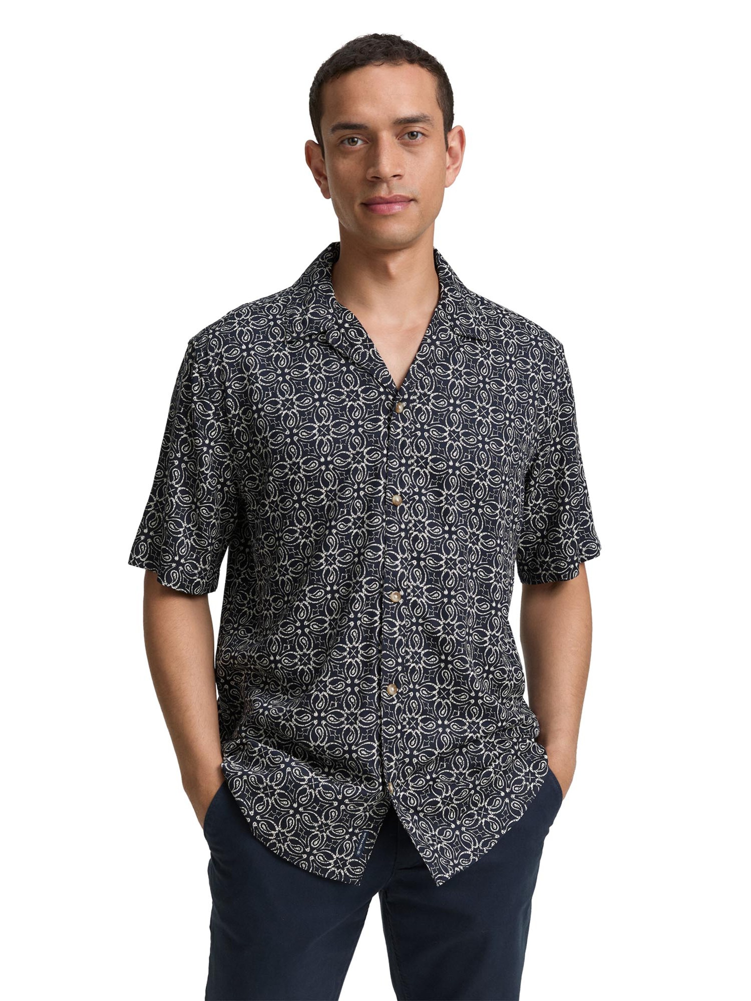 Comfort fit Camicia di TOM TAILOR in blu: frontale