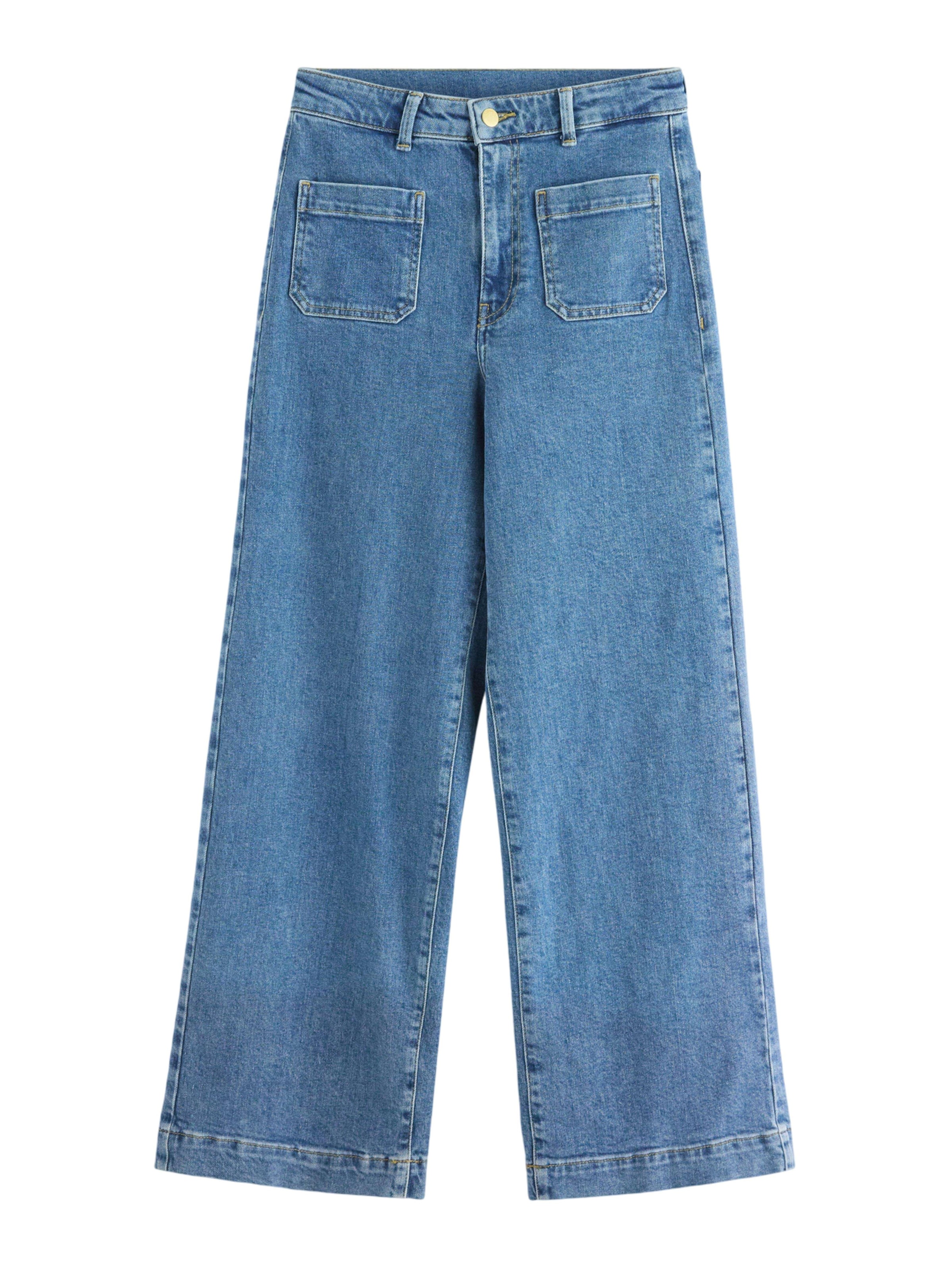 Lindex Wide leg Jeans i blå: framsida