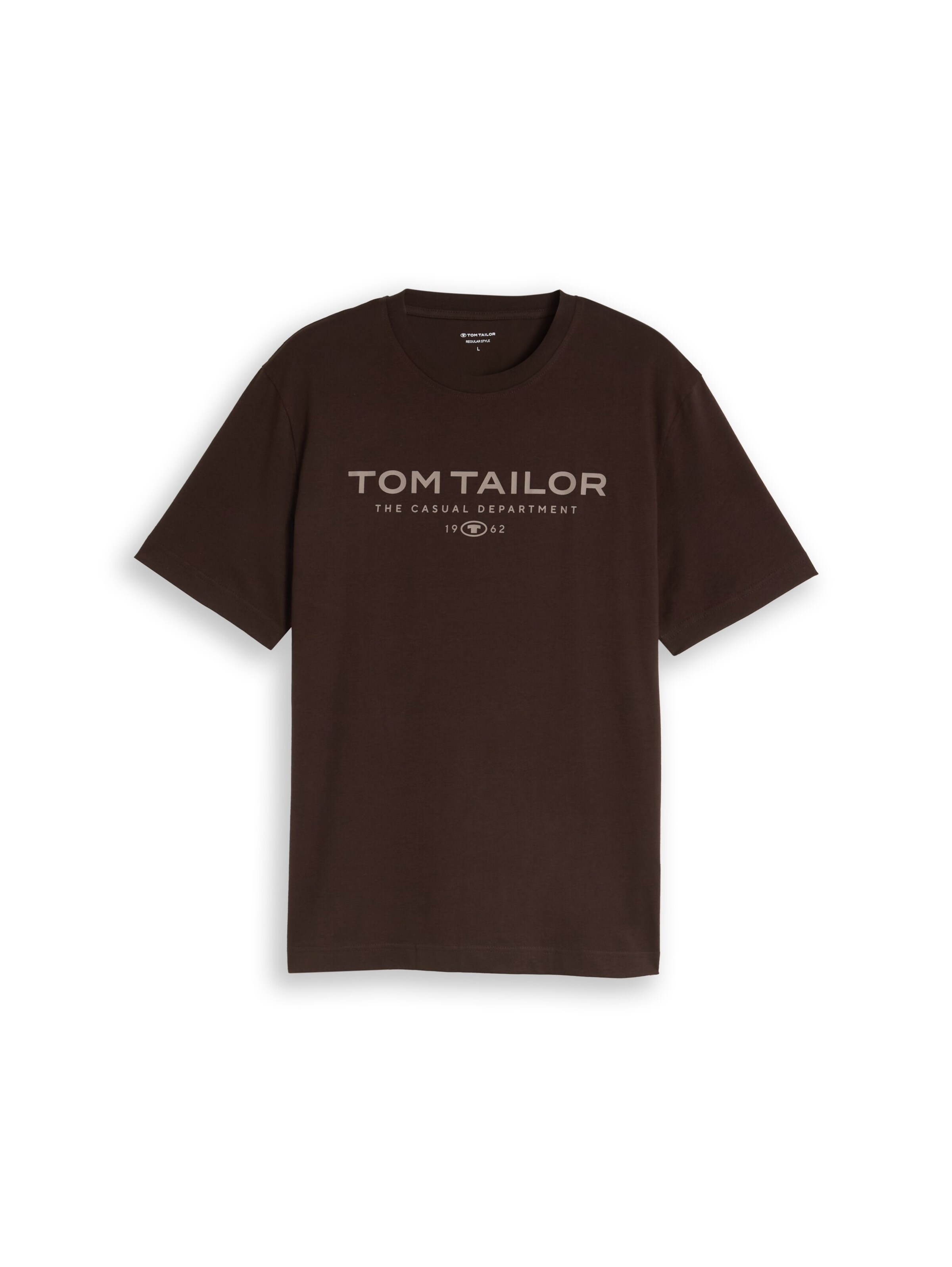 TOM TAILOR T-Shirt in Braun: Vorderseite