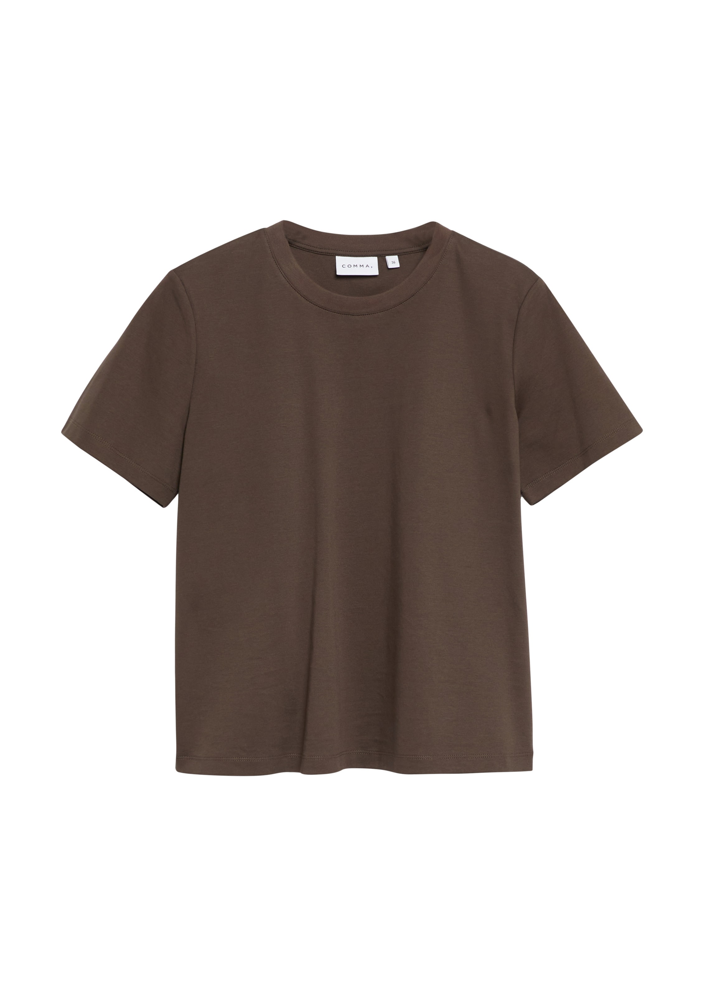 COMMA T-Shirt in Braun: Vorderseite