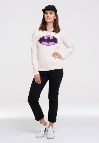 LOGOSHIRT Sweatshirt 'DC Comics - Batman' in Beige