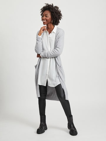 VILA Knitted Coat 'Ril' in Grey