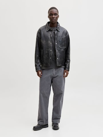 JACK & JONES Wide Leg Bukser i grå