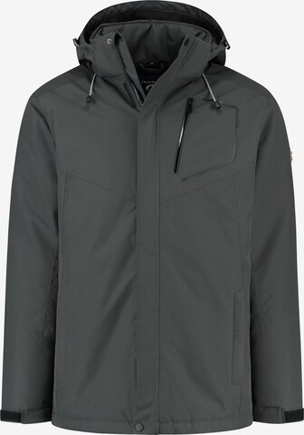 Travelin Winter Jacket ' Pontus ' in Grey: front