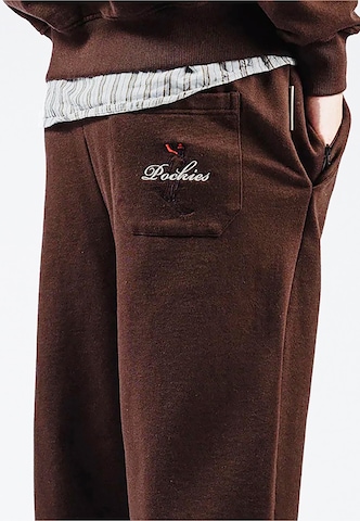 Loosefit Pantalon Pockies en marron