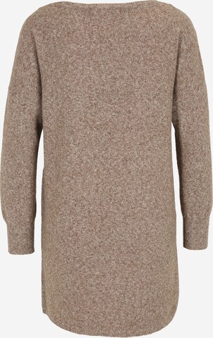 Vero Moda Petite Knit dress 'Doffy' in Brown