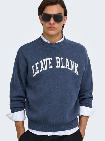 Pullover 'ONSPINE' di Only & Sons in blu