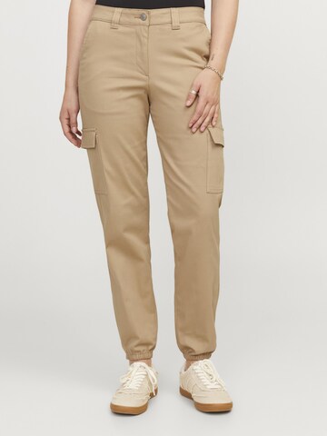 JJXX Tapered Cargobukser 'ZOE' i beige: forside