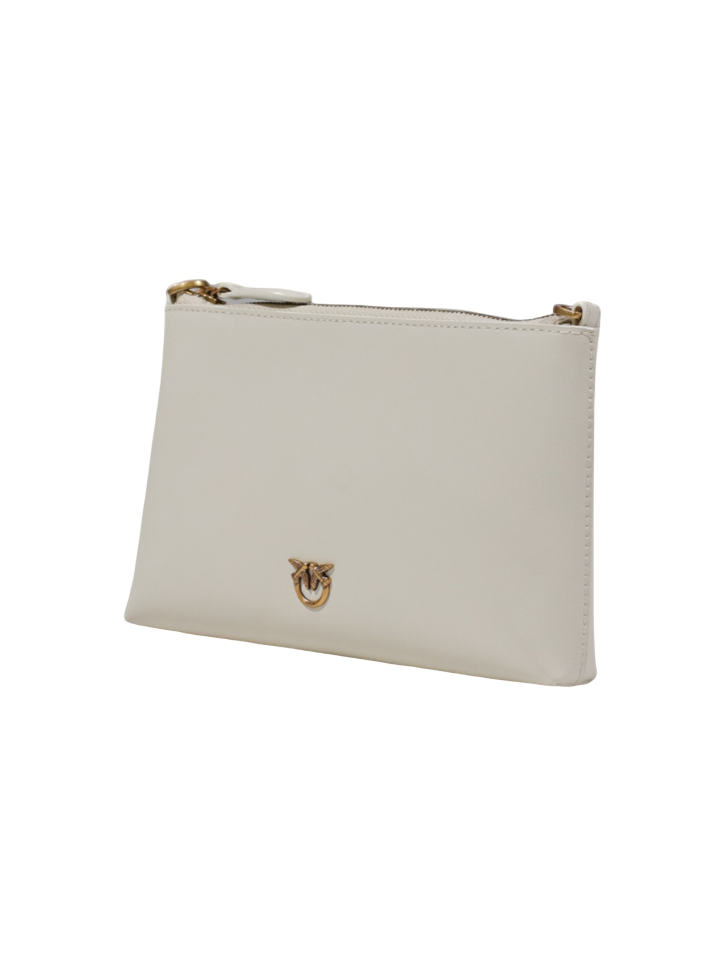 PINKO - Bolso saco 'FLAT HORIZONTAL MINI VITELLO 104277 A0F1' en blanco