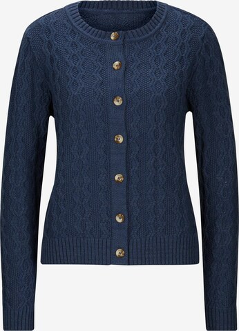 Linea Tesini by heine Knit Cardigan in Blue: front