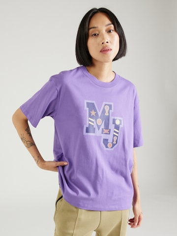 T-shirt Jordan en violet : devant