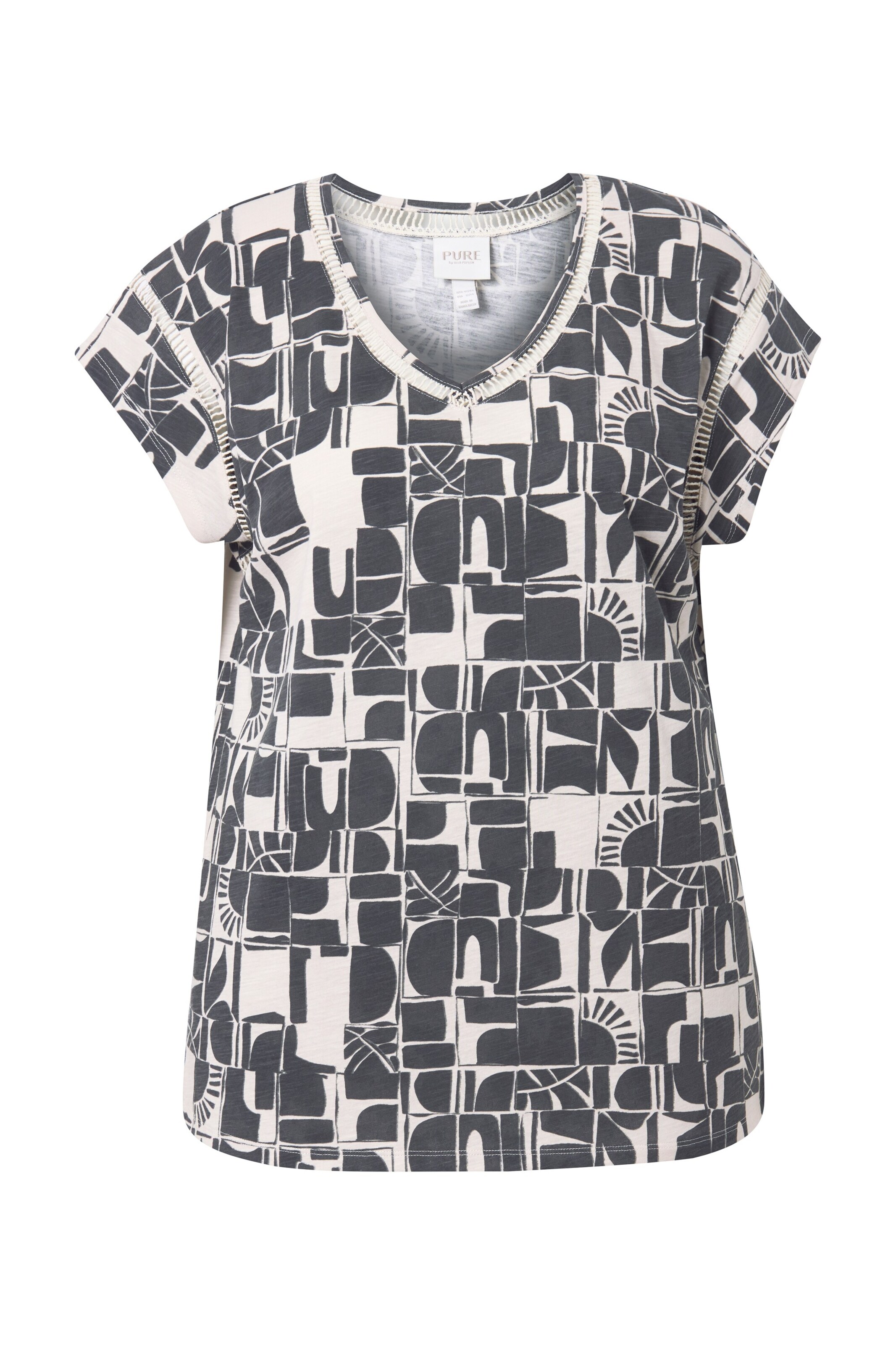 Ulla Popken Shirt in Wit: voorkant