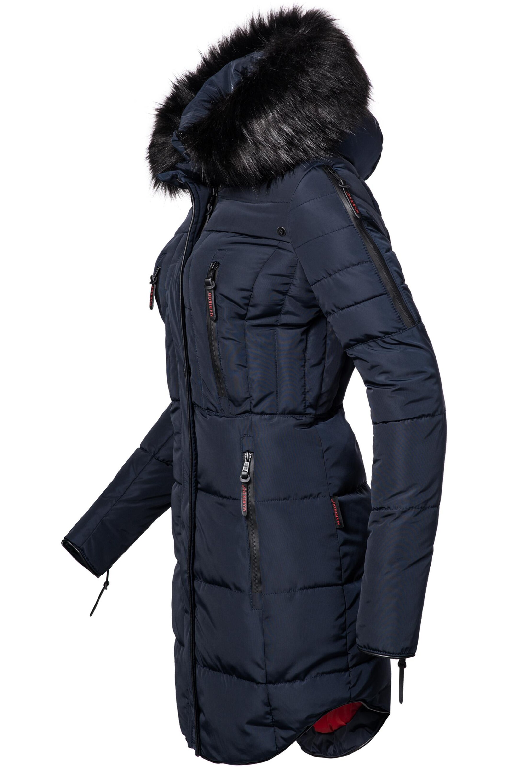 MARIKOO Talvemantel 'Moonshine', värv sinine