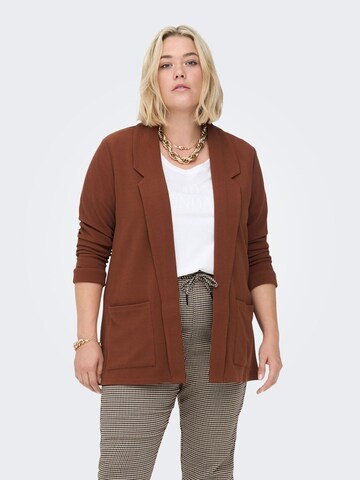 ONLY Carmakoma Blazer in Brown: front