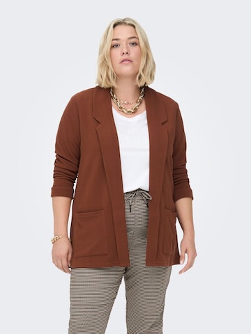 ONLY Carmakoma Blazer in Brown: front