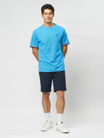 U.S. POLO ASSN. T-Shirt 'Nils' in Blau