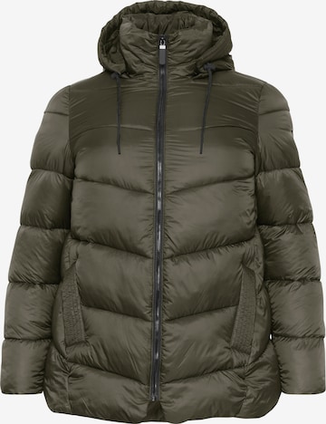 Veste d’hiver 'KCSusanna' KAFFE CURVE en vert : devant