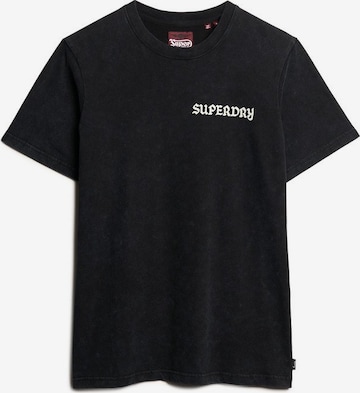 juoda Superdry Marškinėliai: priekis