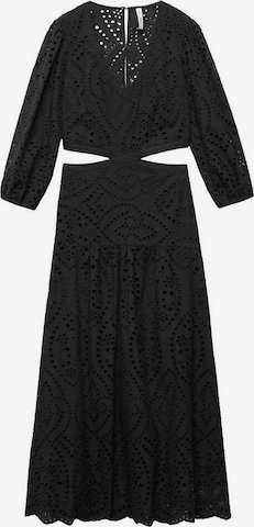 MANGO Společenské šaty 'Lisa' – černá: přední strana