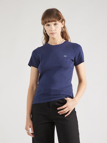 LEVI'S ® Shirt 'SS Rib Baby Tee' in Blue: front
