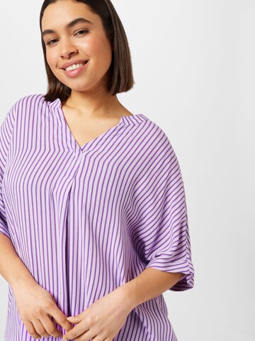 ONLY Carmakoma Shirt 'MAY' in Purple