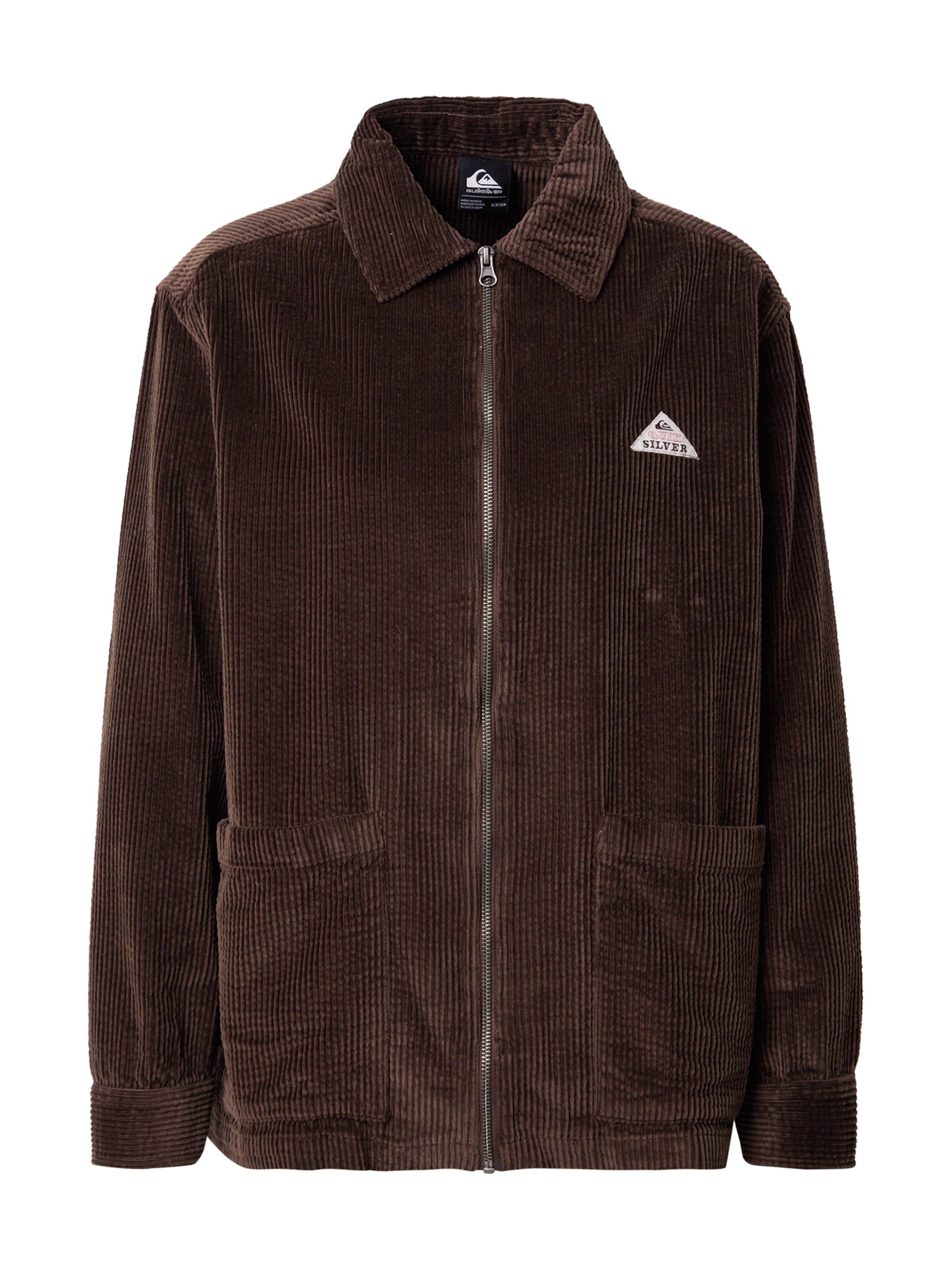 QUIKSILVER Kevad-sügisjope 'PAYARAWA', värv pruun: eest vaates