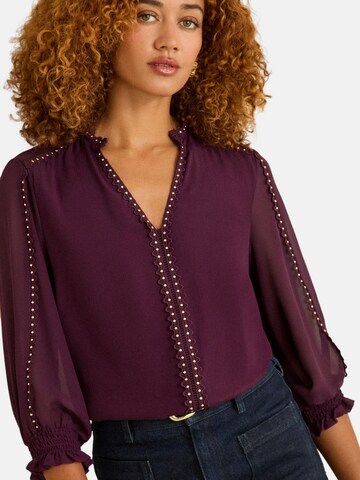 love & roses Bluza | vijolična barva: sprednja stran